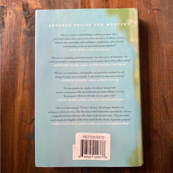 First Edition - Mercury by Margot Livesey - Fiction Hardcover - Great Condition - Picture 3 of 13